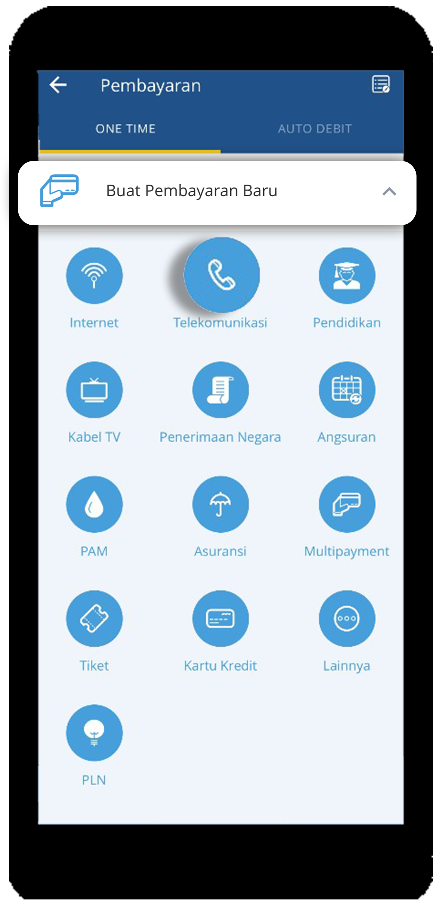 mandiri online app pembayaran baru telekomunikasi
